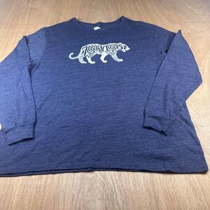 LJ Co Company Auburn Tigers Long Sleeve T-Shirt Men’s XXL Blue Crew Neck